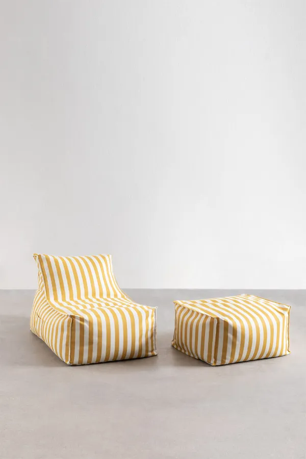 Amalfi Koltuk Puf | Sarı 