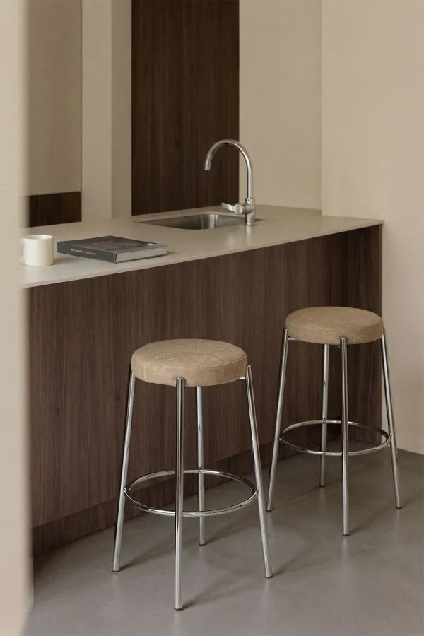 Magna Bar Taburesi | Boz Kahverengi 75cm