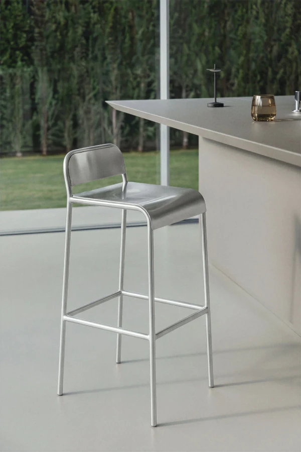 Magna Paslanmaz Çelik Bar Sandalyesi - 75 cm