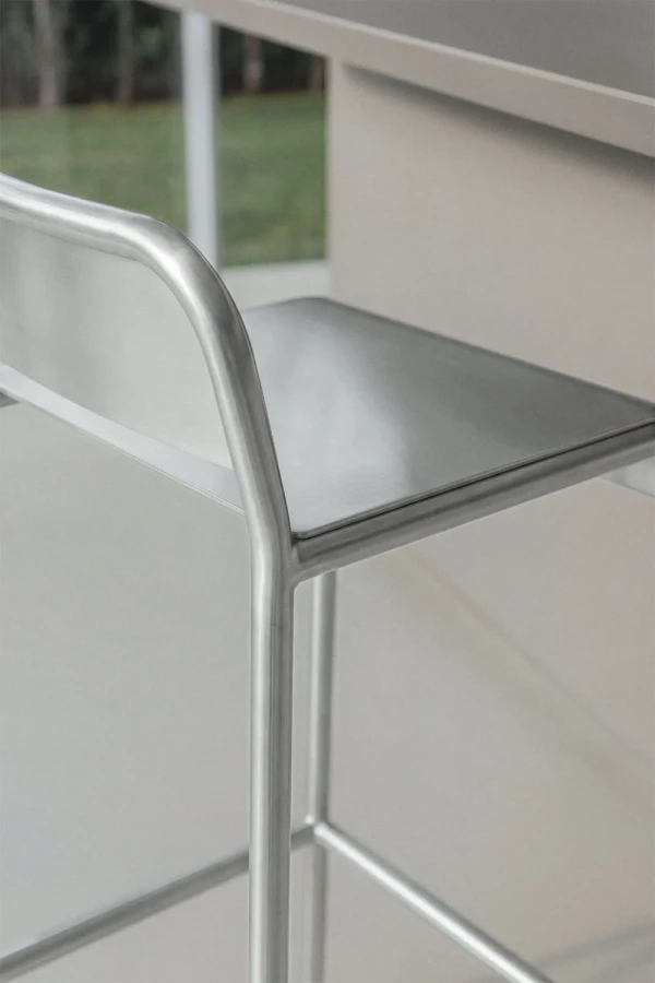 Magna Paslanmaz Çelik Bar Sandalyesi - 75 cm